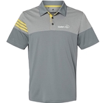CL309<br>Men's Adidas 3- Stripe colorblock sport shirt