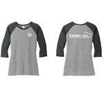 CL351 • District ® Women’s Perfect Tri ® 3/4-Sleeve Raglan