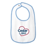 CL363 • Rabbit Skins™ Infant Contrast Trim Terry Bib