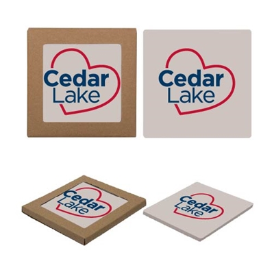 CL348 • Single Square Stone Coaster