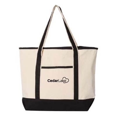 CL360 • Q-Tees - 34.6L Large Canvas Deluxe Tote