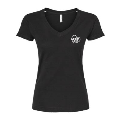 CL361 • Tultex - Women's Fine Jersey  V-Neck T-Shirt