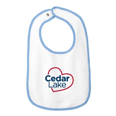 CL363 • Rabbit Skins™ Infant Contrast Trim Terry Bib