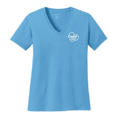 CL379 • Women's Core Cotton V-Neck Tee